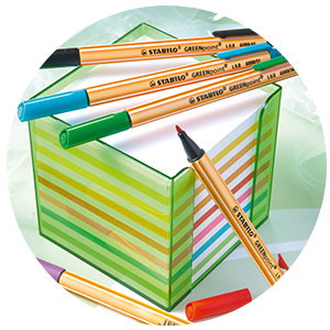 The STABILO GREENpoint fibre-tip sign pen – Wallet of 4 | STABILO